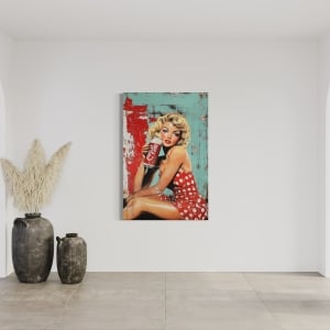 Cuadro impreso en lienzo de chica pin-up 9 Imagen 7681