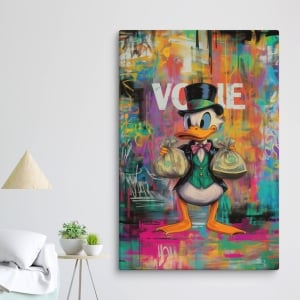 Digitale Kunst und Malerei 8 Donald Duck-Plakat