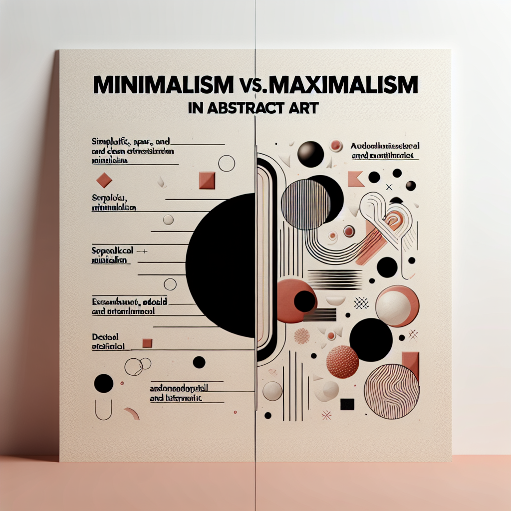 Minimalisme vs. maksimalisme i abstrakt kunst