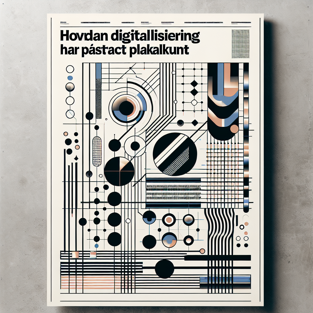 How digitization has affected abstract poster art