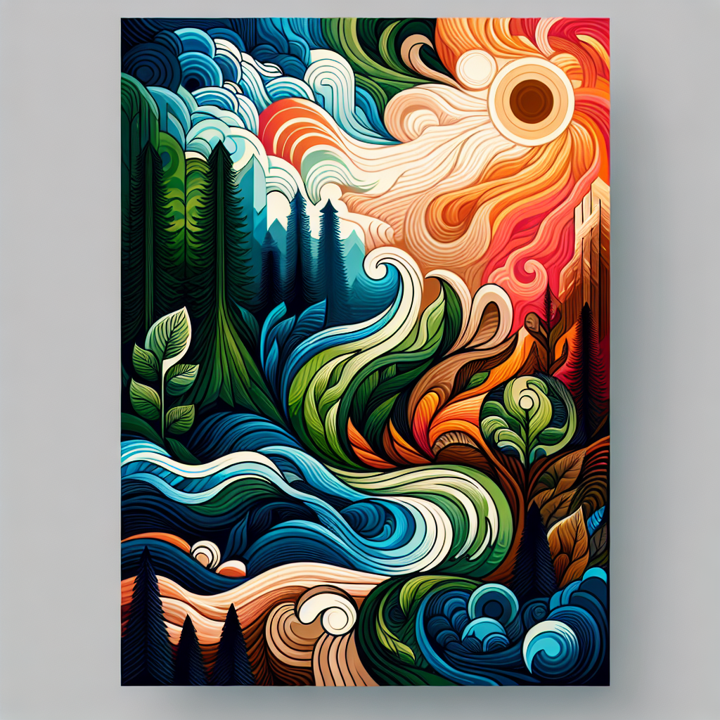 Hoe je abstracte posters maakt geïnspireerd op de kleuren van de natuur
