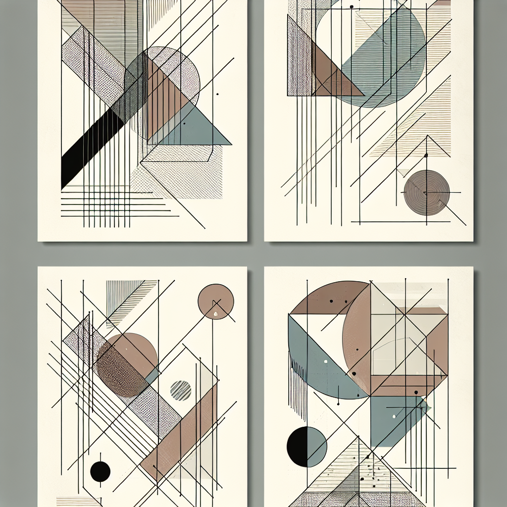 How to make abstract posters focusing on geometric lines