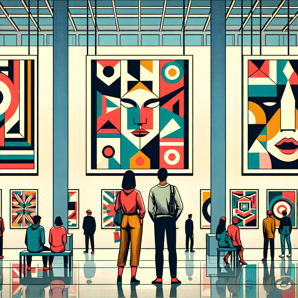 Cómo los carteles abstractos pueden generar interés en una exposición de arte público