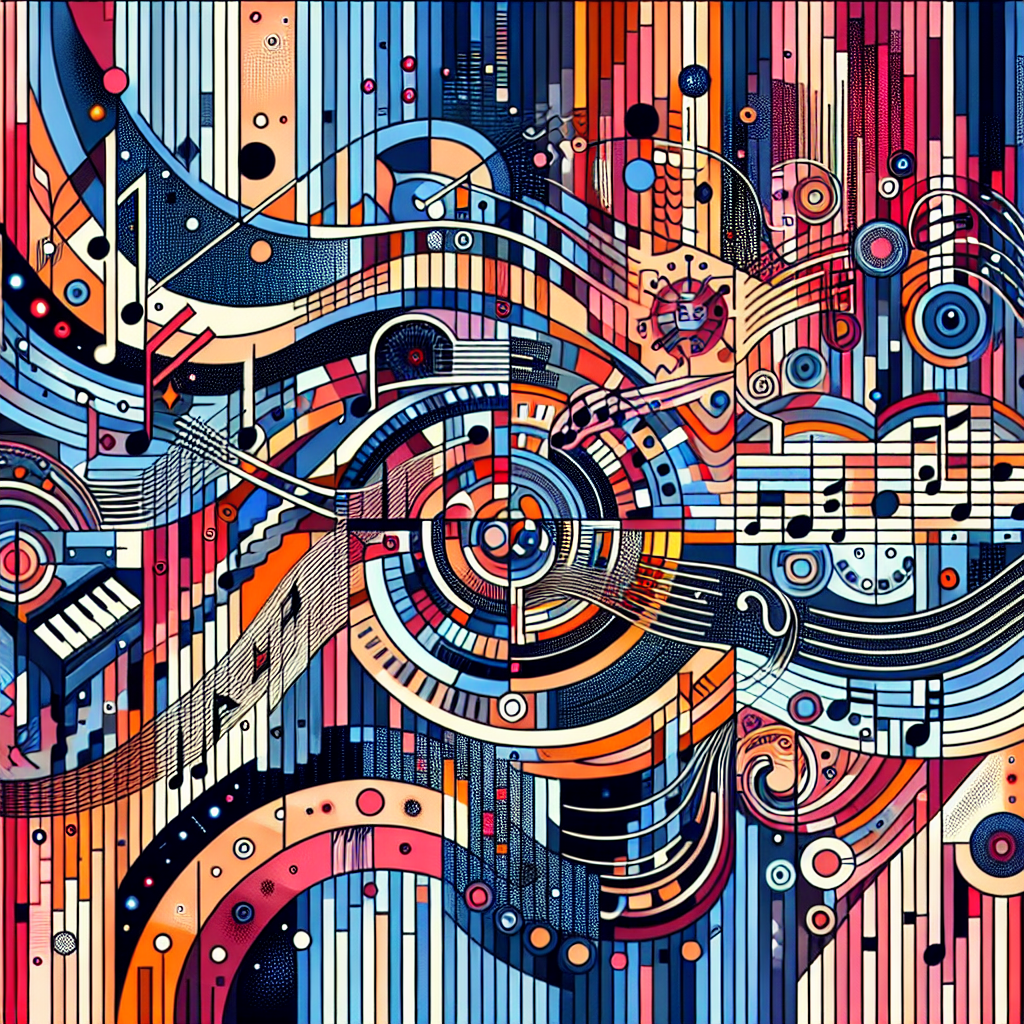 How to make abstract posters inspired by the rhythm and tones of music