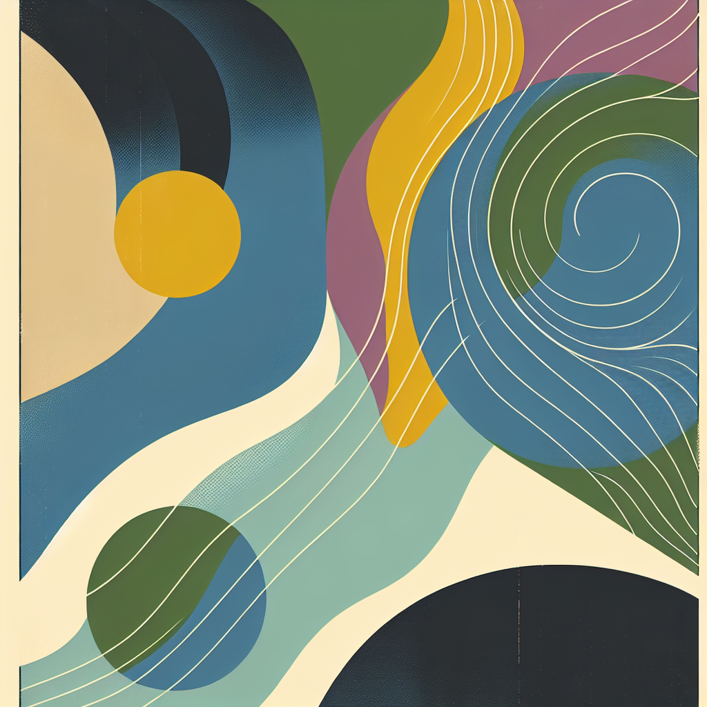 Cómo hacer carteles abstractos con paletas de colores sencillas