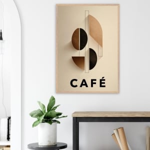 Café poster - abstract coffee art in minimalist style - coffee poster 7 53d9f61c-5b42-4f1a-b0b0-fb4531192aec