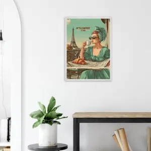 Retro kaffeplakat – paris & “it’s coffee time” motiv 23 B722ca67-d408-43be-b394-e4e252a1c26f