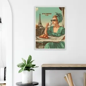 Retro kaffeplakat – paris & “it’s coffee time” motiv 19 F5966365-c6dc-44b2-97e2-37c4e7ece8d8