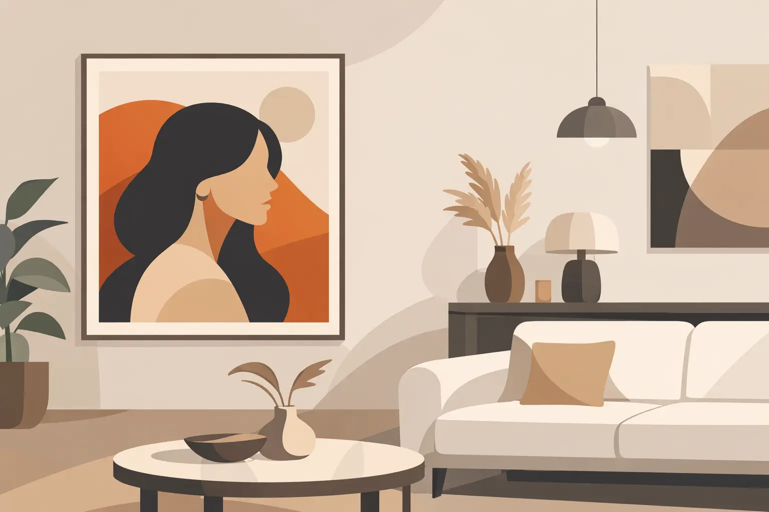 Kunst med kvindemotiv til moderne rum